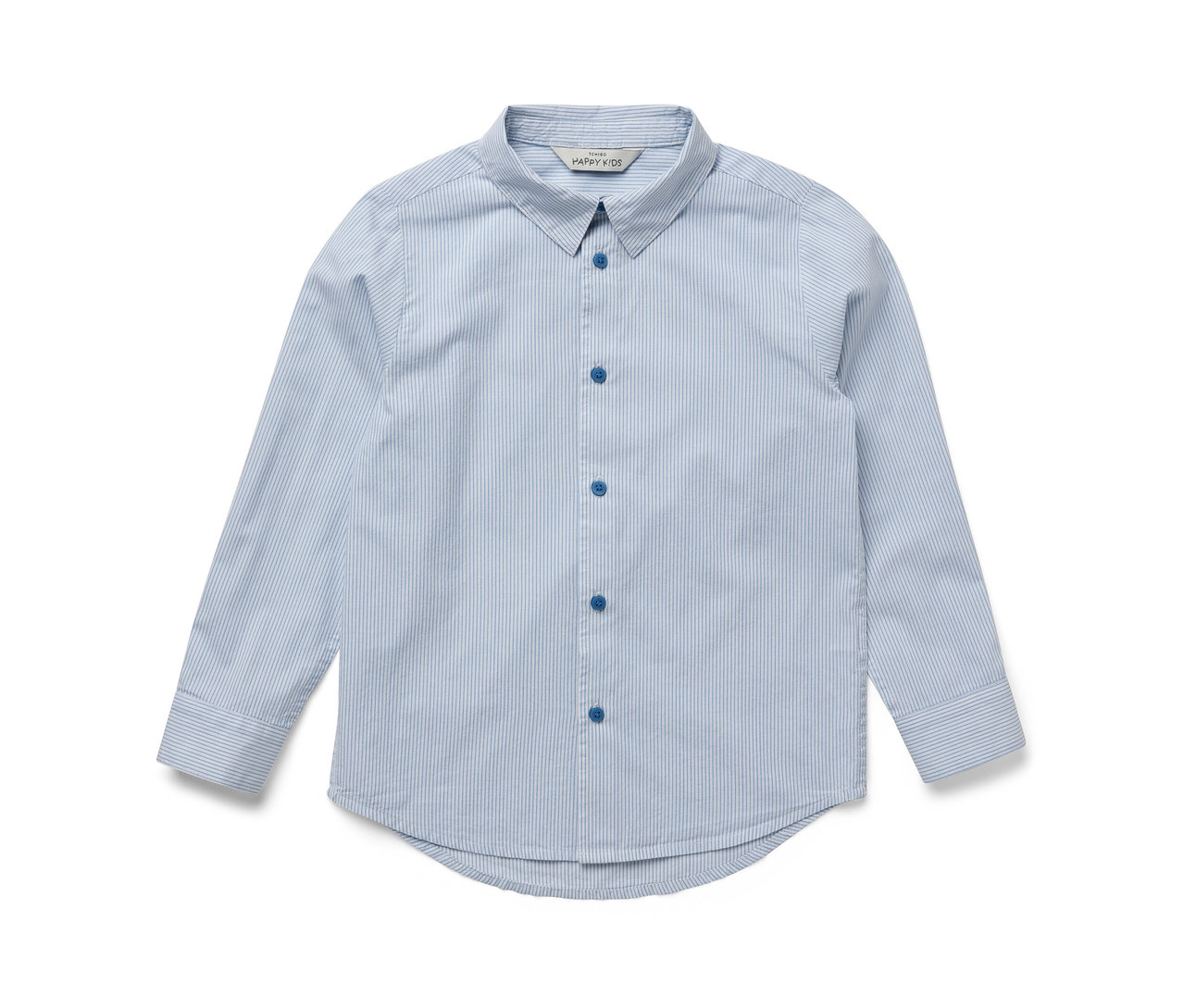 Blau gestreiftes Kinder-Hemd.