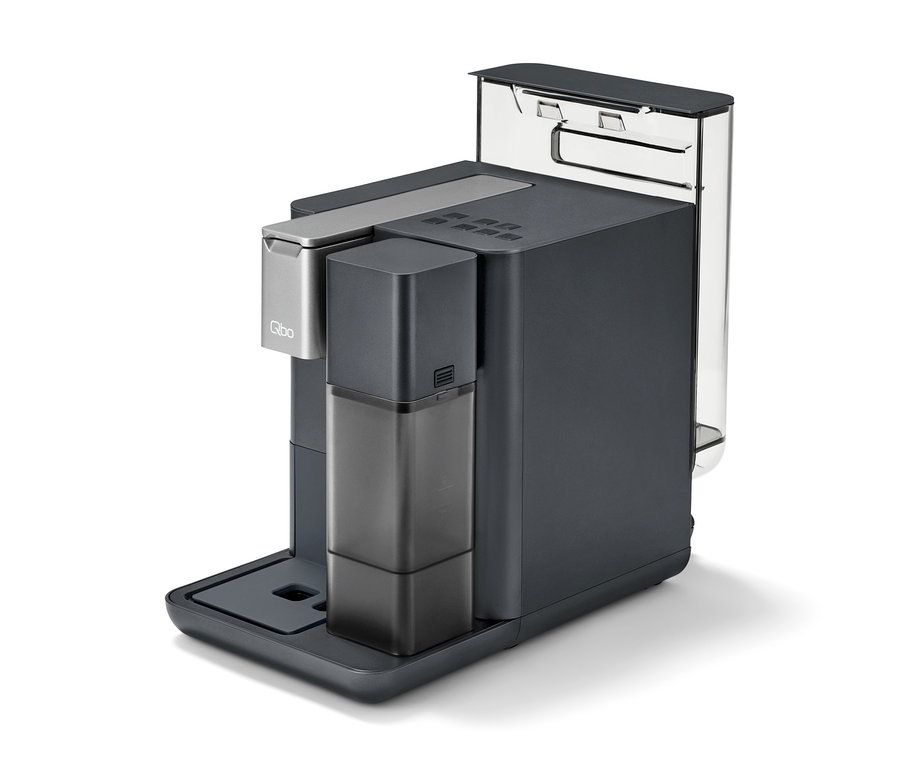 Qbo MILK MASTER Gentle Grey Kaffeemaschine.