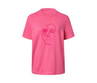Hellpink mit dunkelpinkem Print