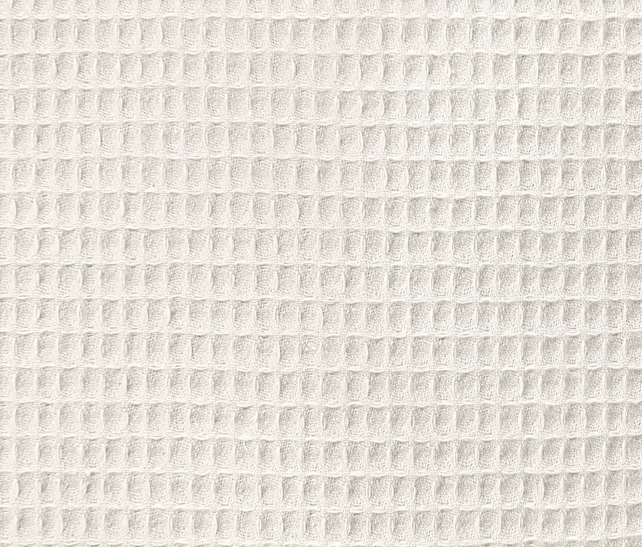 Nahaufnahme eines Damen-Bademantels mit Waffelstruktur.