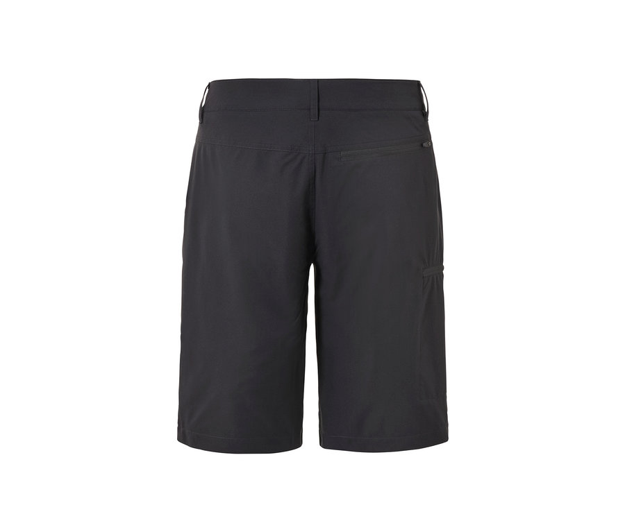 Detailansicht der Rückseite von Softshell-Funktionsshorts.