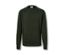 Khakifarbener Pullover mit Rundhalsausschnitt.