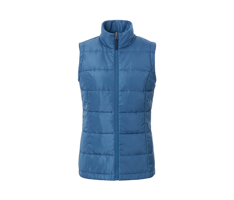 Blaue Weste aus dem 3-in-1-Funktionsmantel mit Weste.