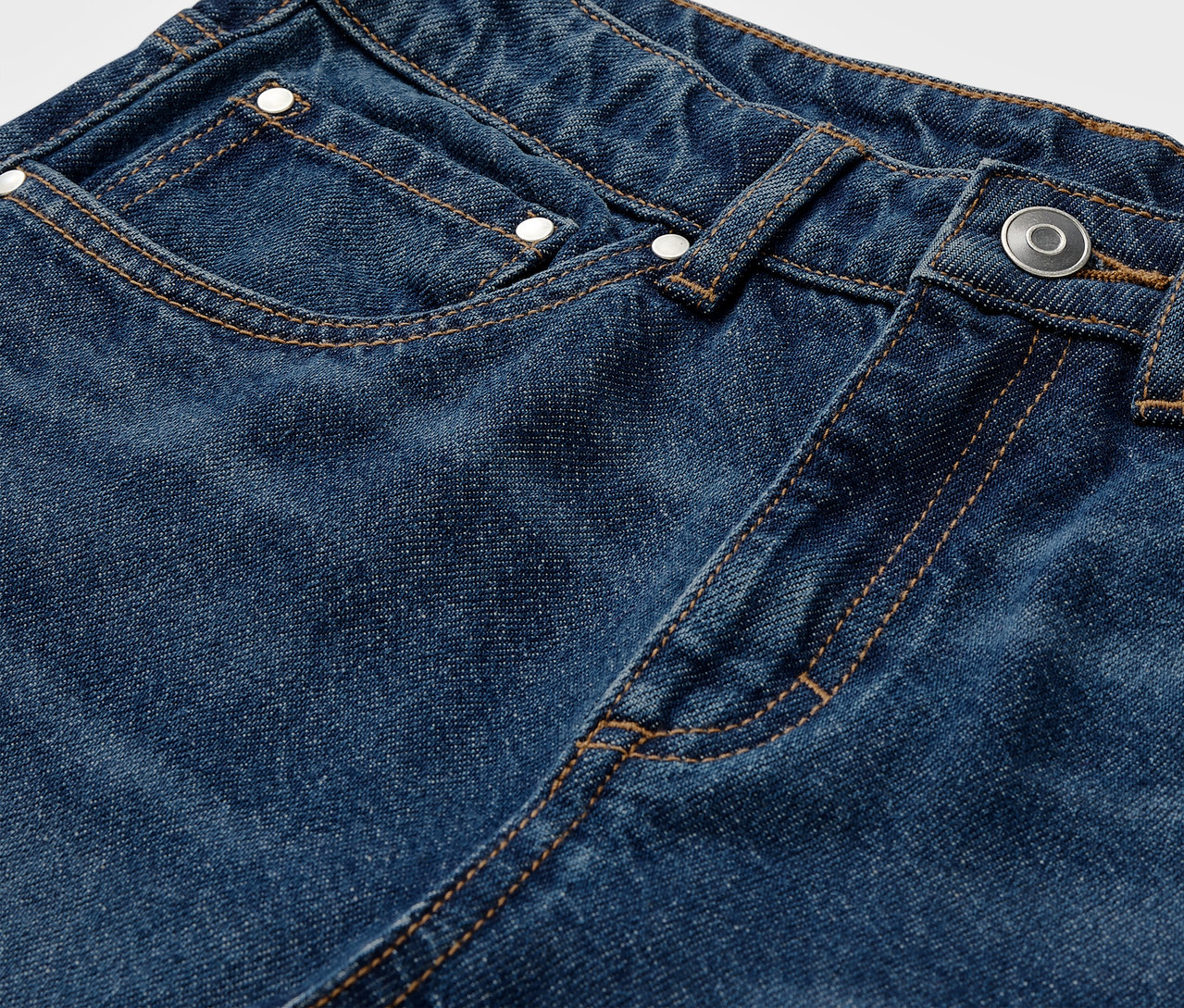 Detailaufnahme einer Kinder-Jeans – Fit »Leon«.