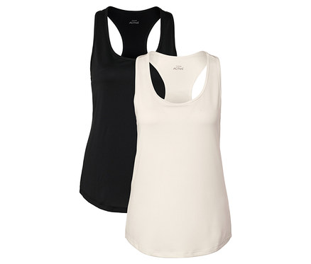 2 Funktionstops, schwarz und weiss