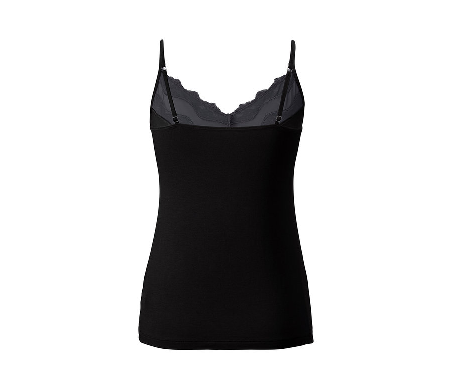 Schwarzes Hemdchen mit Spitze