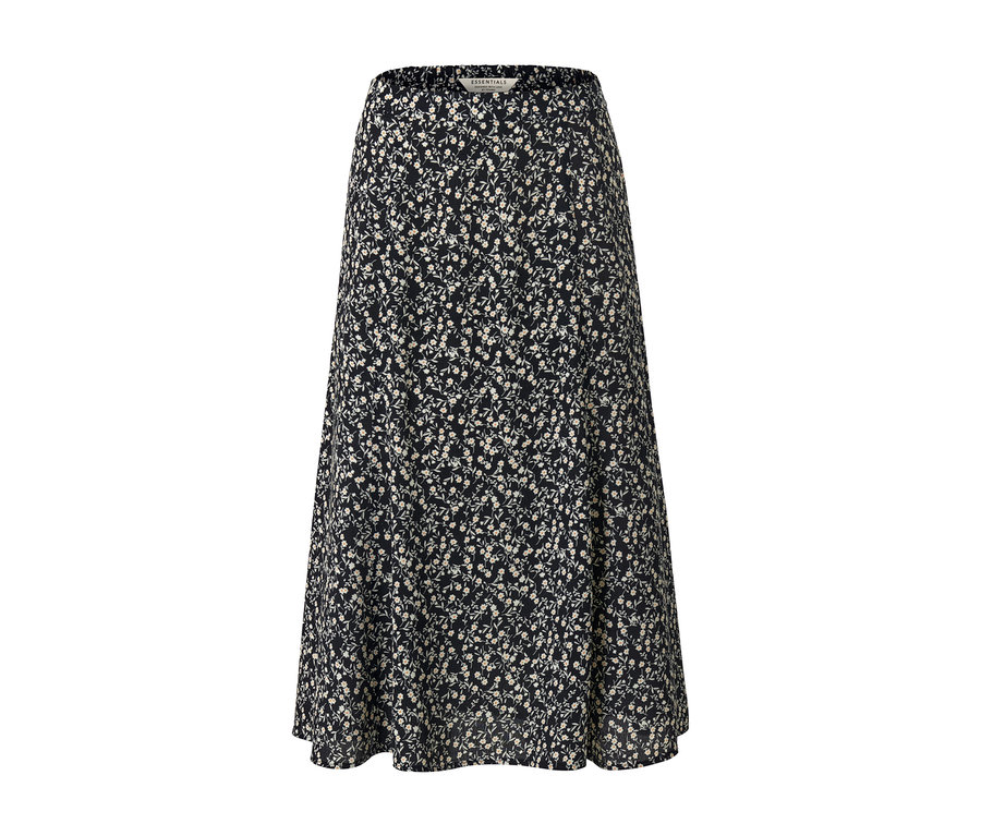 Floral gemusterter Midi-Rock.