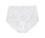 Detailansicht einer weißen Highwaist-Panty.