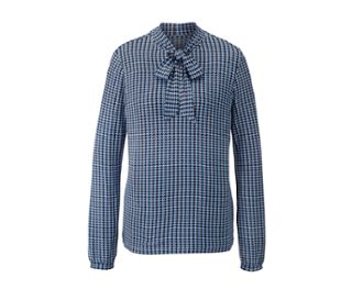 Weiß mit blau