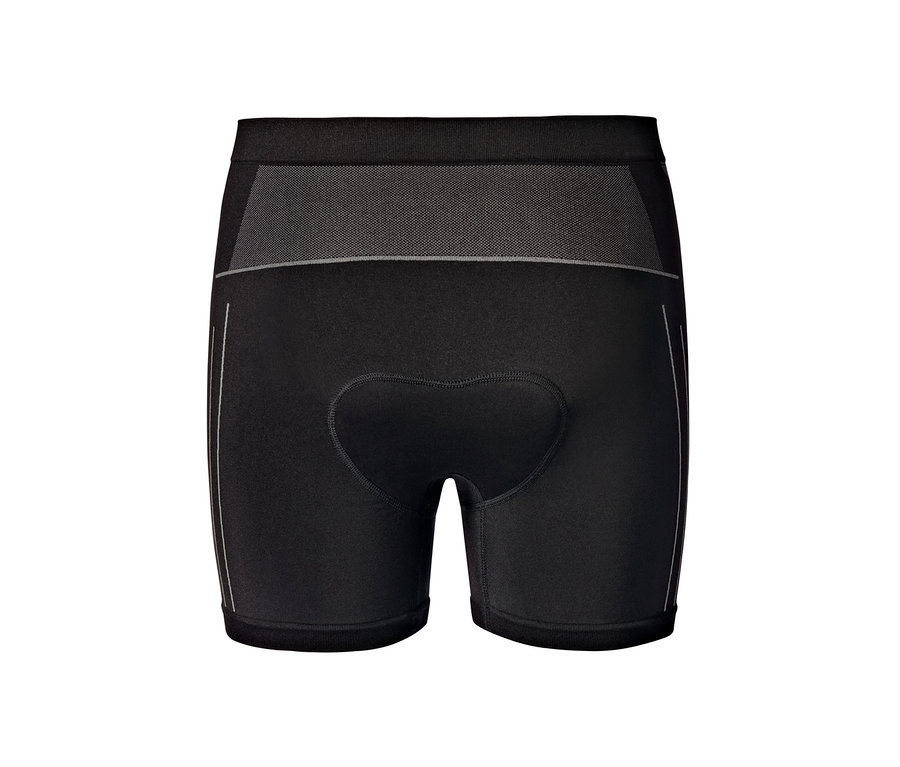 Schwarze Radunterhose.
