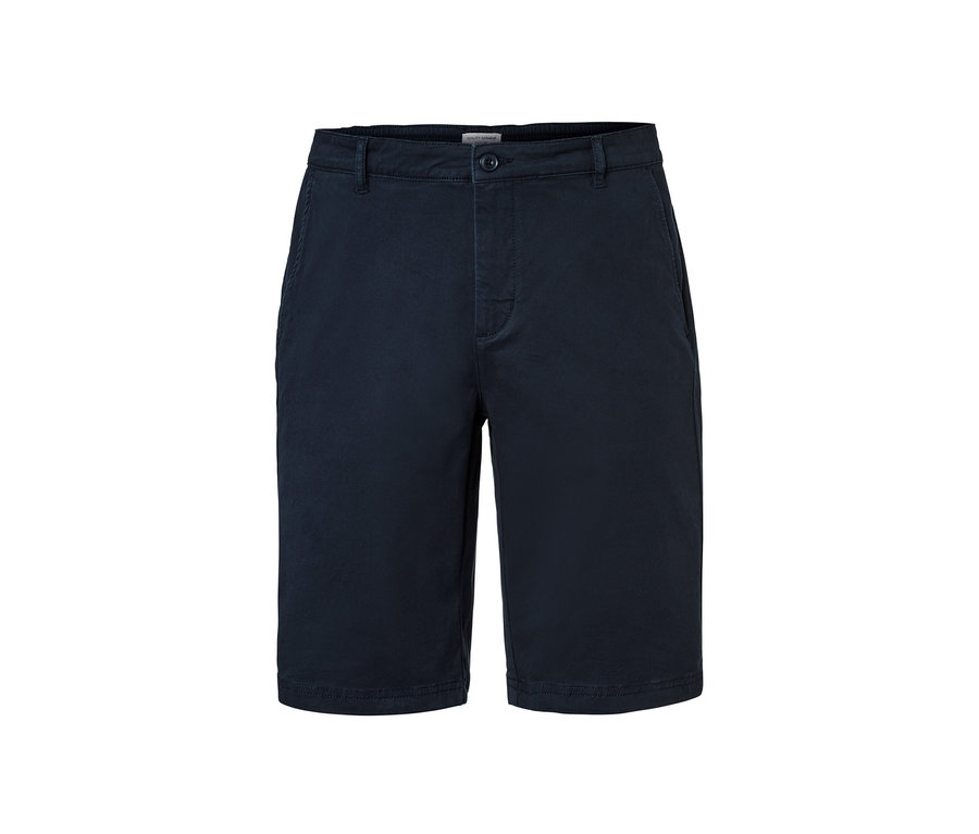 Marineblaue Chino-Shorts.