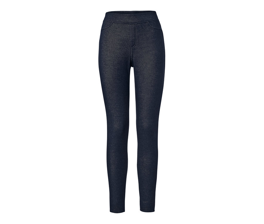 Gefütterte Leggings in Jeansoptik.