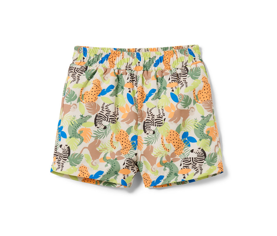 Boardshorts mit Tiermuster.