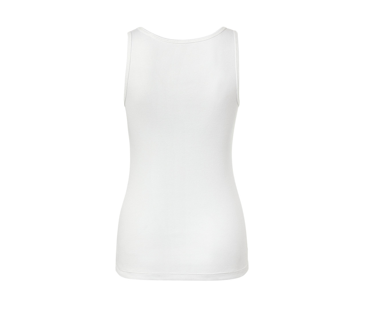 Weisses 2er-Pack Hemdchen aus Rippe.