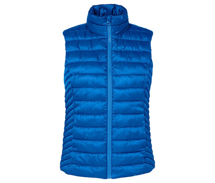 Steppgilet, blau