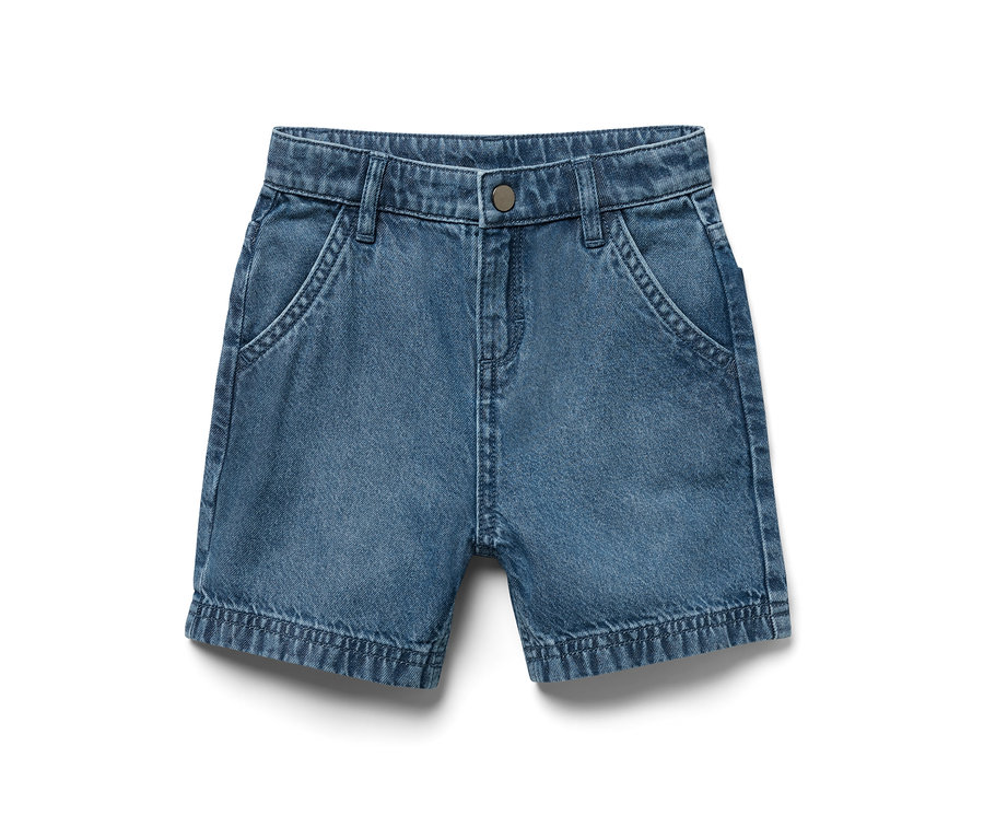 Blaue Kinder-Jeansshorts.