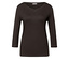 Braunes Street One 3/4-Shirt mit Knopfdetail.