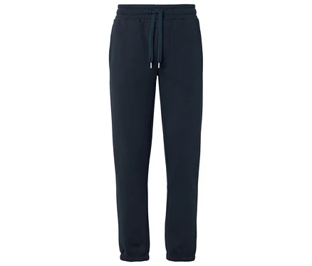 Marineblaue Trainingshose mit Kordelzug.