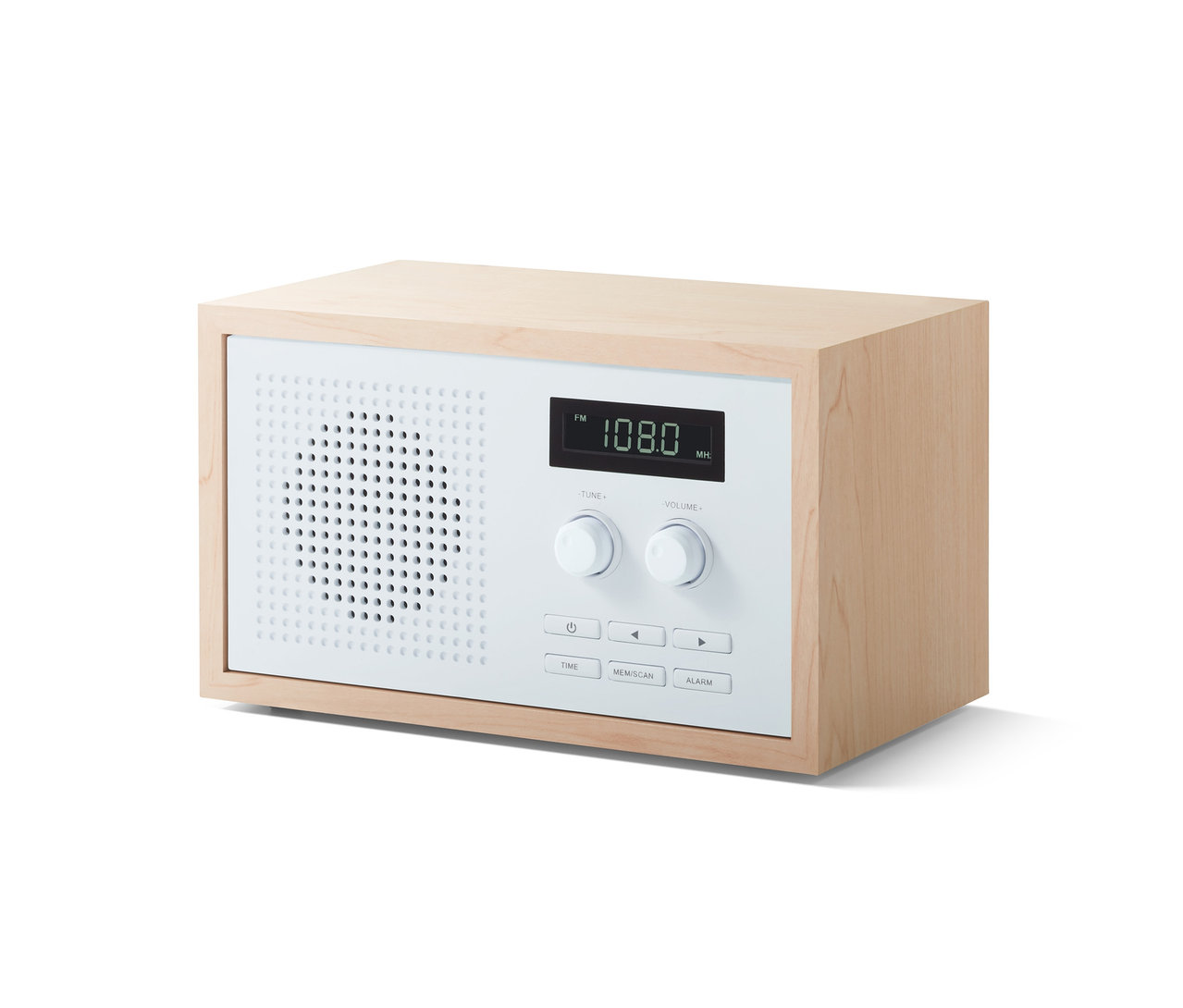 Design-FM-Radio im formschönen Holzgehäuse.