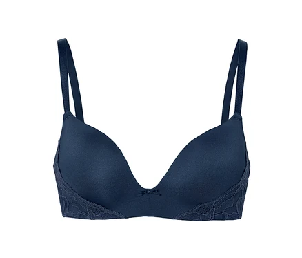 Blauer Softschalen-BH.