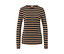 Schwarz-beige gestreift