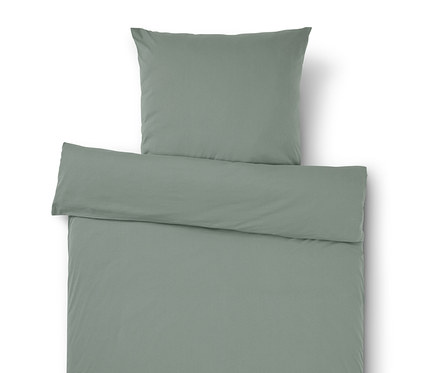 Jersey-Bettwäsche, grün, Normalgrösse