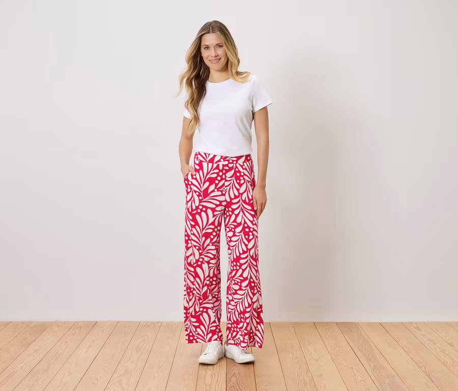 Pantalon palazzo imprimé