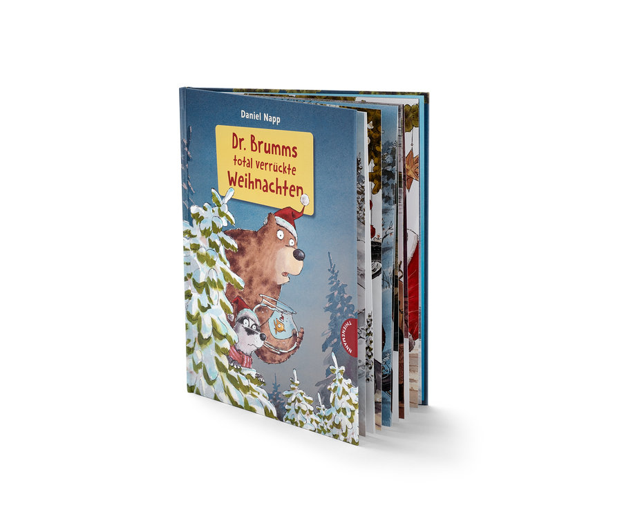 Illustriertes Buch: »Dr. Brumms total verrückte Weihnachten«.