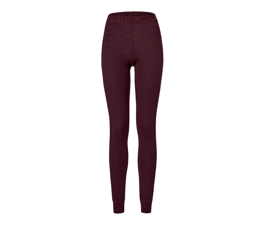 Rote Funktionsunterhose mit Merinowolle.