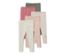 Fünf Kinder-Leggings mit Alloverprint in Oliv, Rosa und Creme sowie mit Einhorn- und Sternenprint.