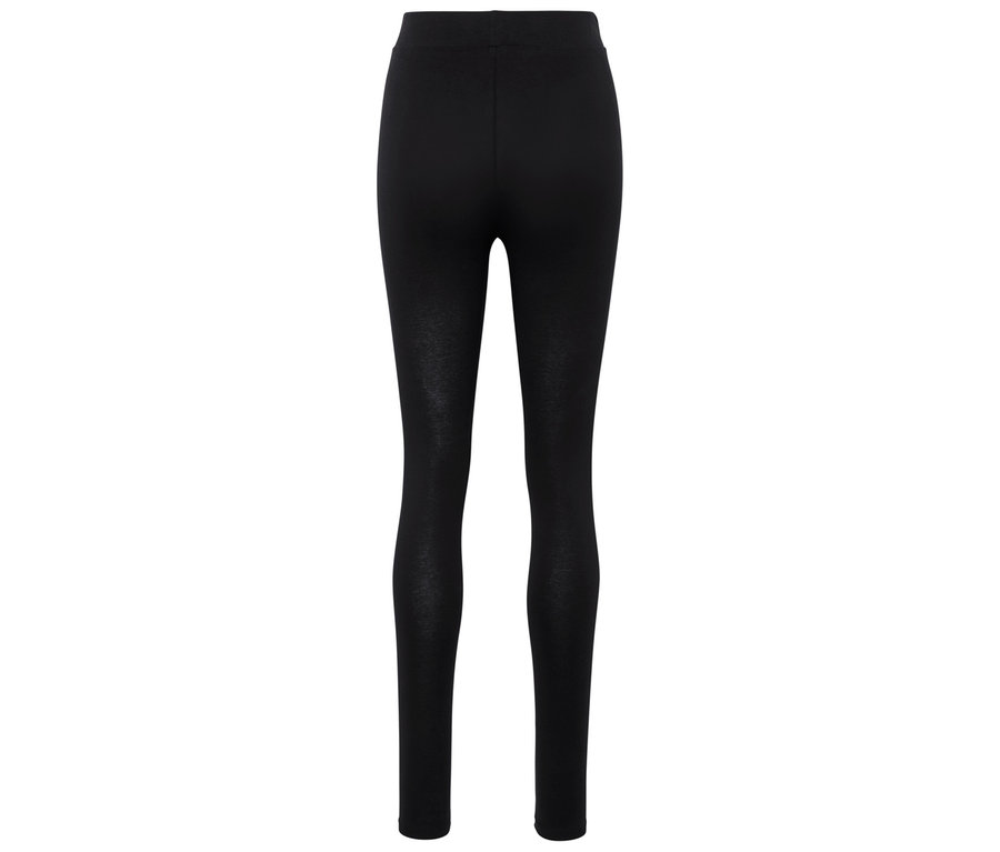 Schwarze Leggings von hinten.