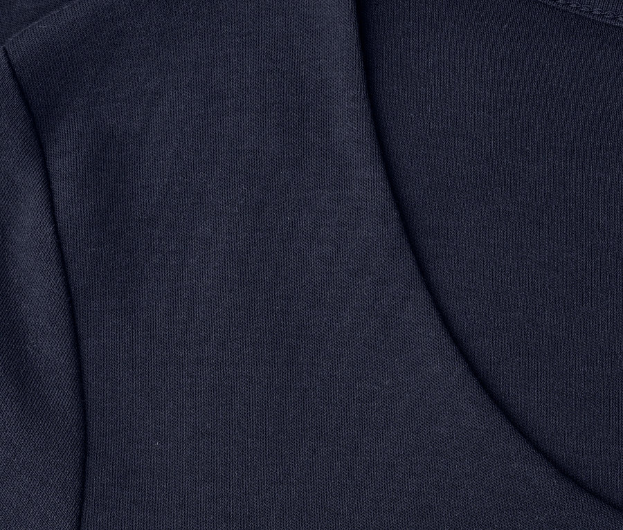 Detailansicht des marineblauen Street One Kurzarmshirts.