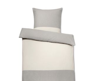 1 Seite grau meliert mit beigefarbenem Streifen<br>1 Seite grau meliert