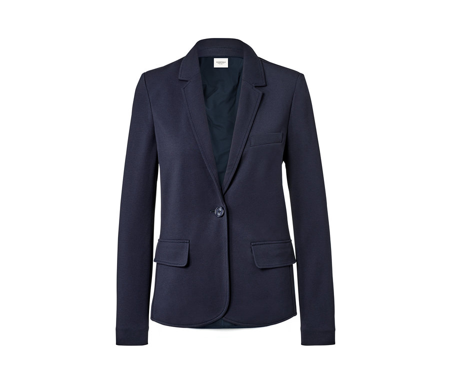 Marineblauer Jerseyblazer.