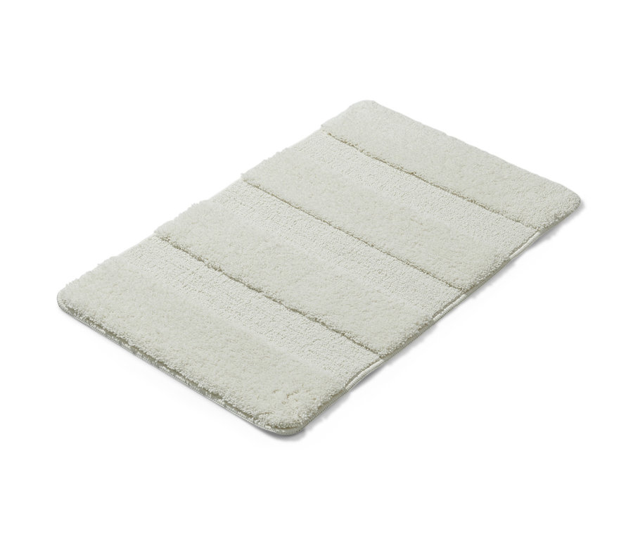 Weiße Wellness-Badematte, ca. 50 x 80 cm.