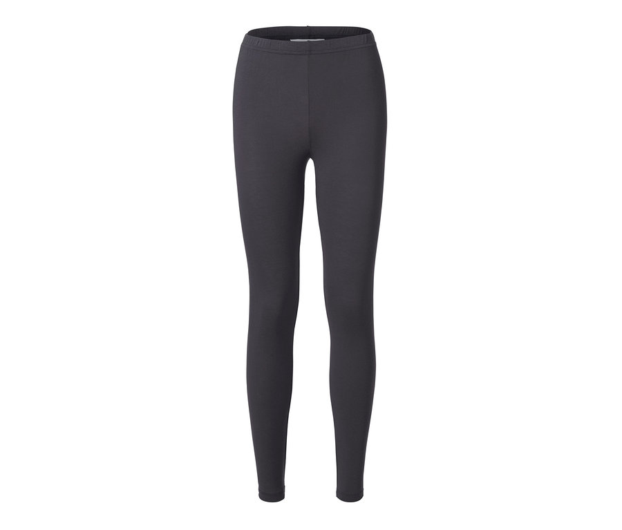 Schwarze Leggings auf weißem Hintergrund.