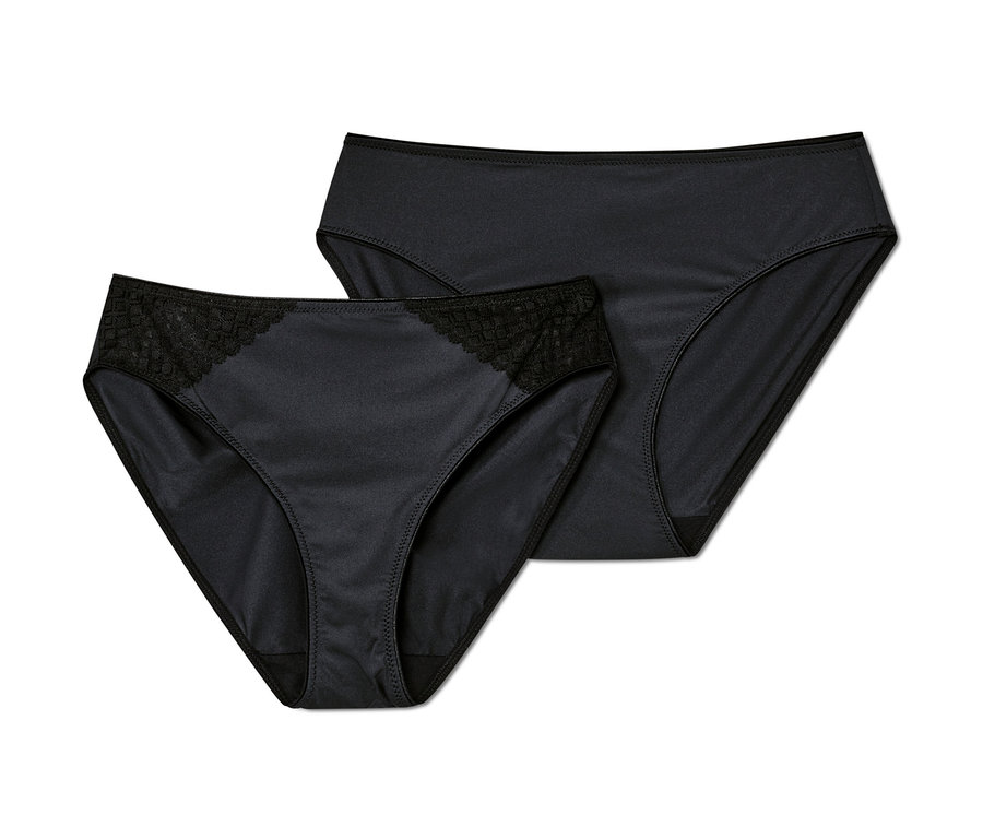 Zwei schwarze Slips.