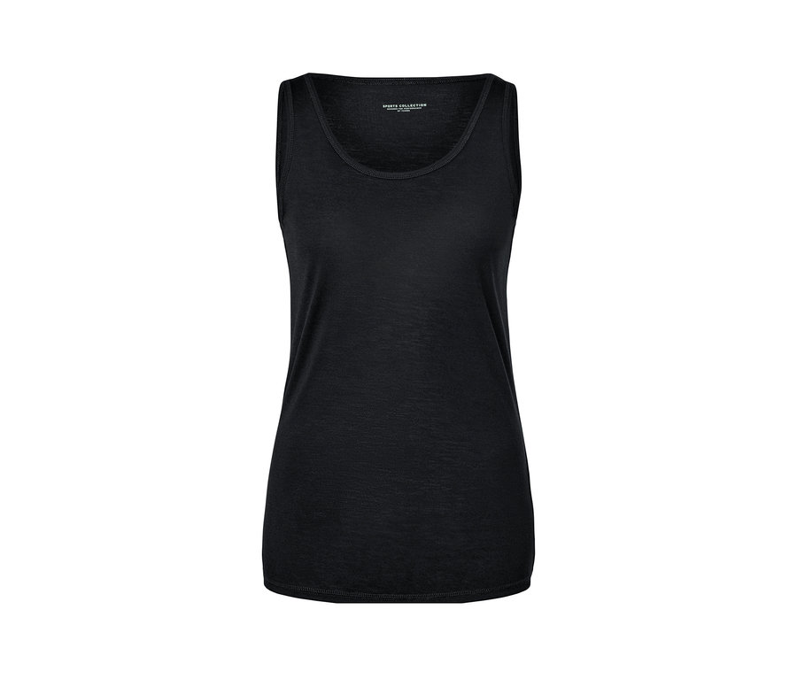 Braunes 2-in-1-Sportshirt.