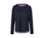 2-in-1-Sportshirt, blau-lila - Dunkelblau