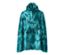 Nahaufnahme eines Regenponchos mit Alloverprint.