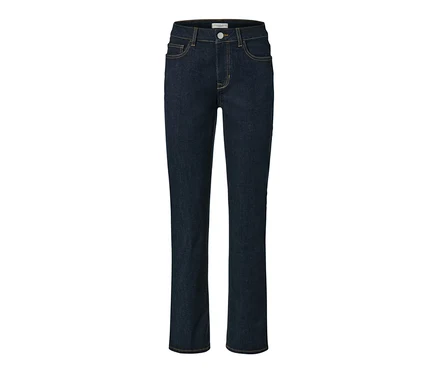 Dunkelblaue Straight Jeans – Fit »Kira«.