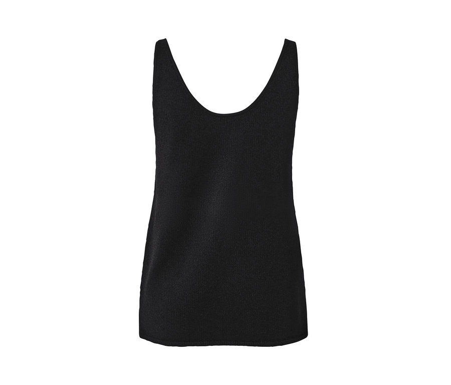 Schwarzes Stricktop.