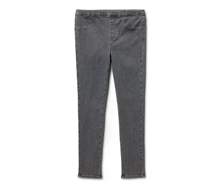 Graue Kinder-Treggings – Fit »Jule« auf weißem Hintergrund.