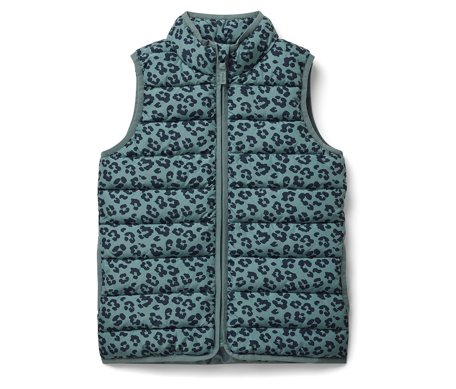 Kinder-Steppweste mit Muster.