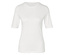 Basic Halbarmshirt, weiss