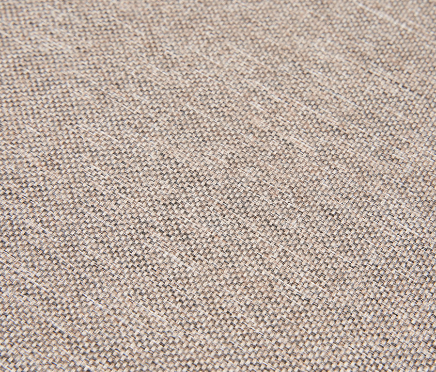 Detailaufnahme des Polyrattangeflechts einer Loungeecke.