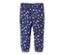 Blau mit mehrfarbigem Alloverprint