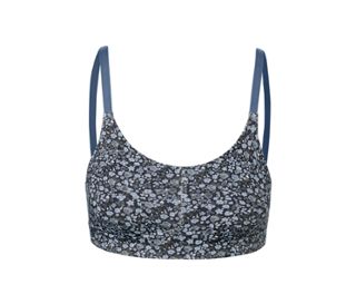 Blau-grün in floralem Alloverprint
