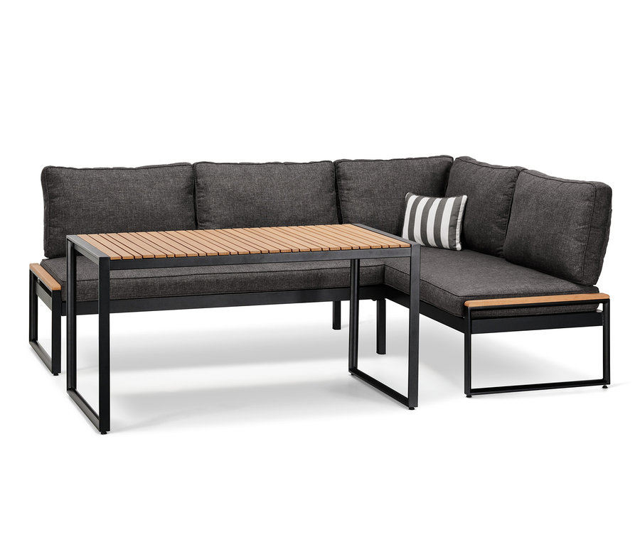 Dining-Lounge-Ecke »Elin« mit Premium-Komfort-Kissen mit Esstisch