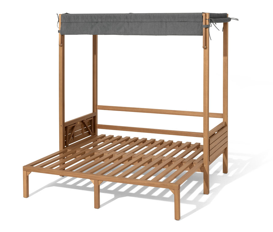 Lounge-Strandkorb »Tinus« mit ausziehbarem Fußteil.